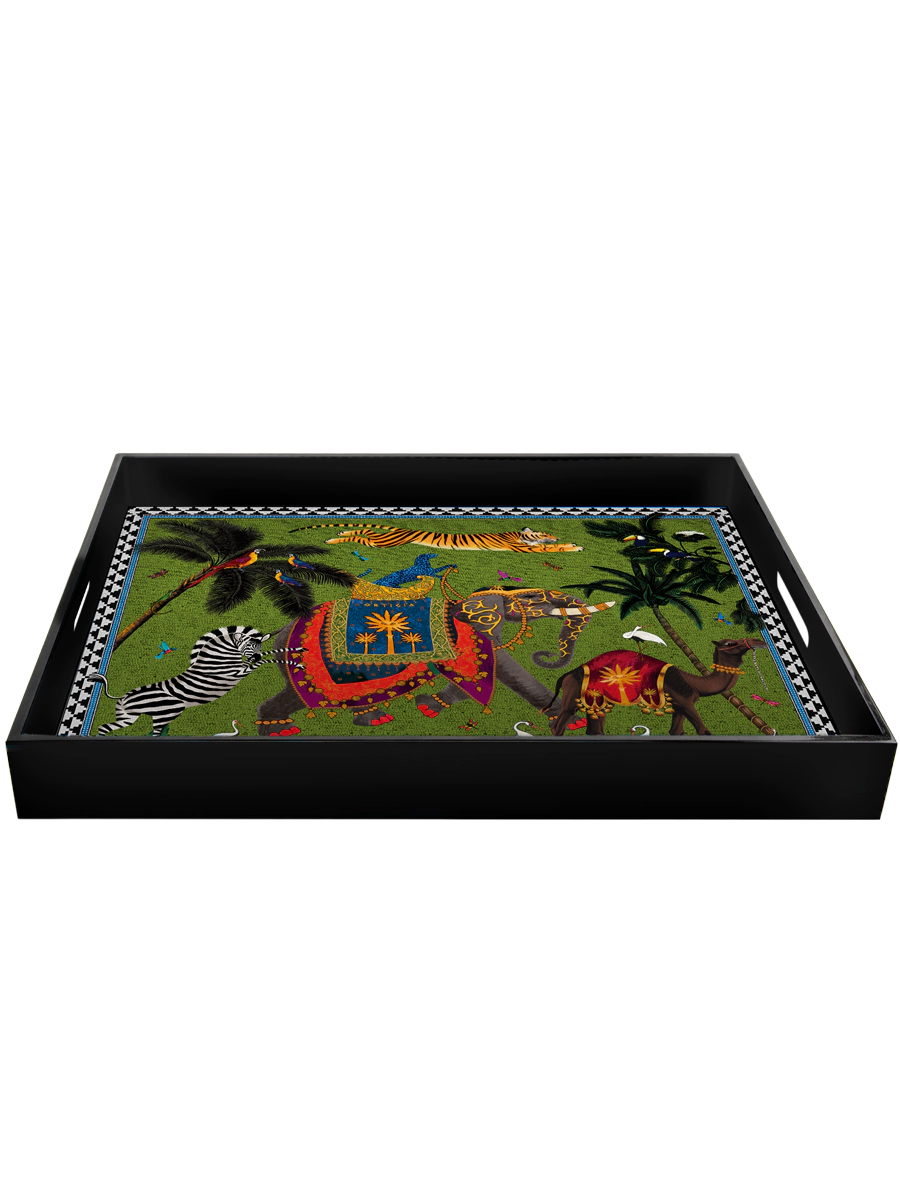 Ortigia Sicilia bricka Flying tiger green