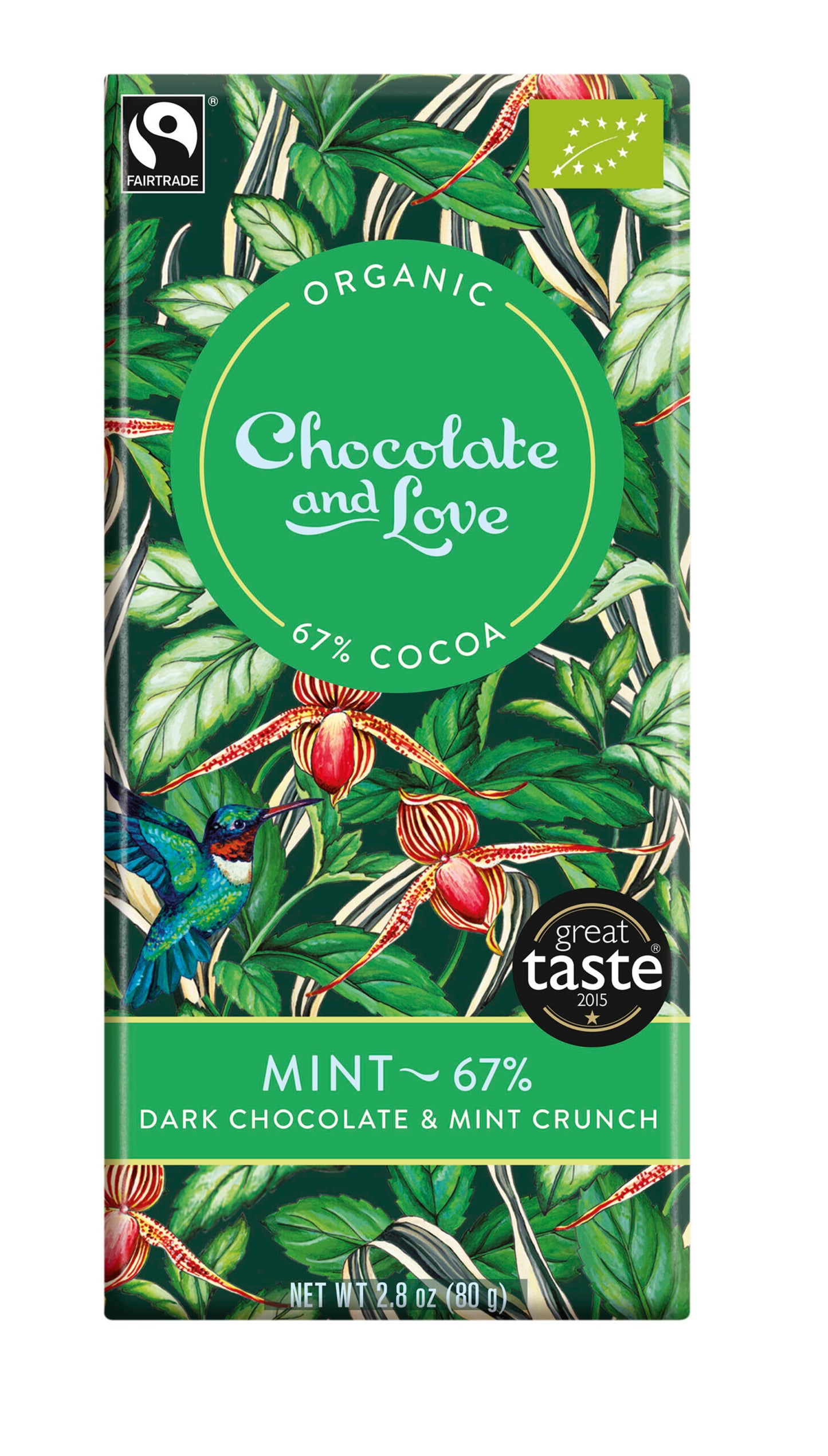 Choklad Mörk 67% Mint crunch